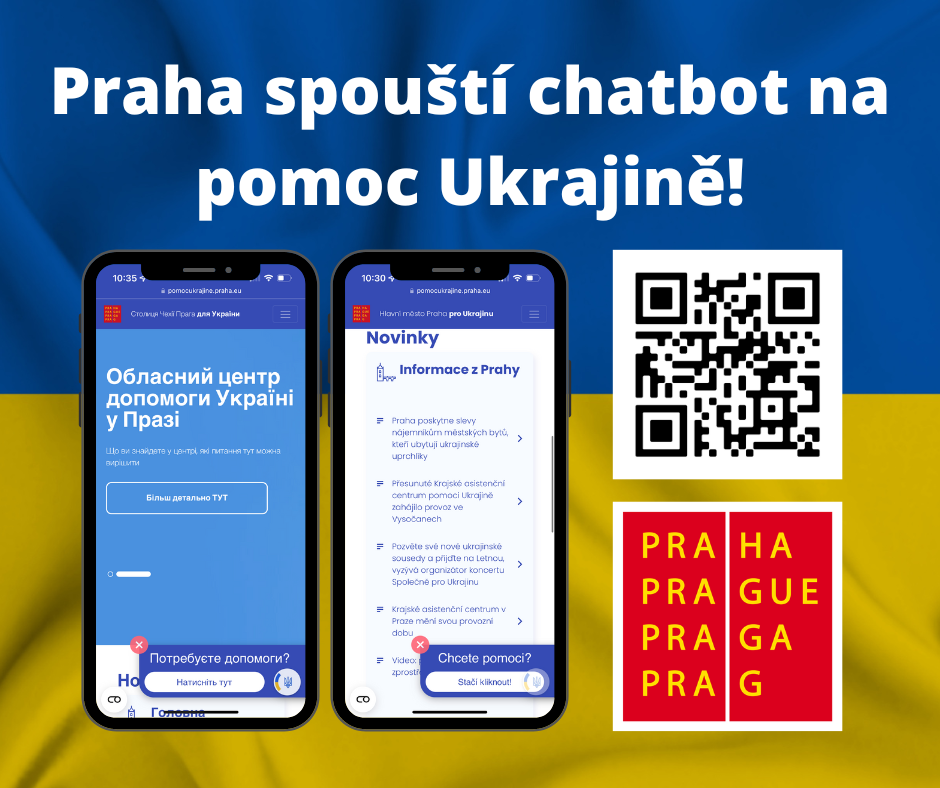 Praha spouští chatbot na pomoc Ukrajině!