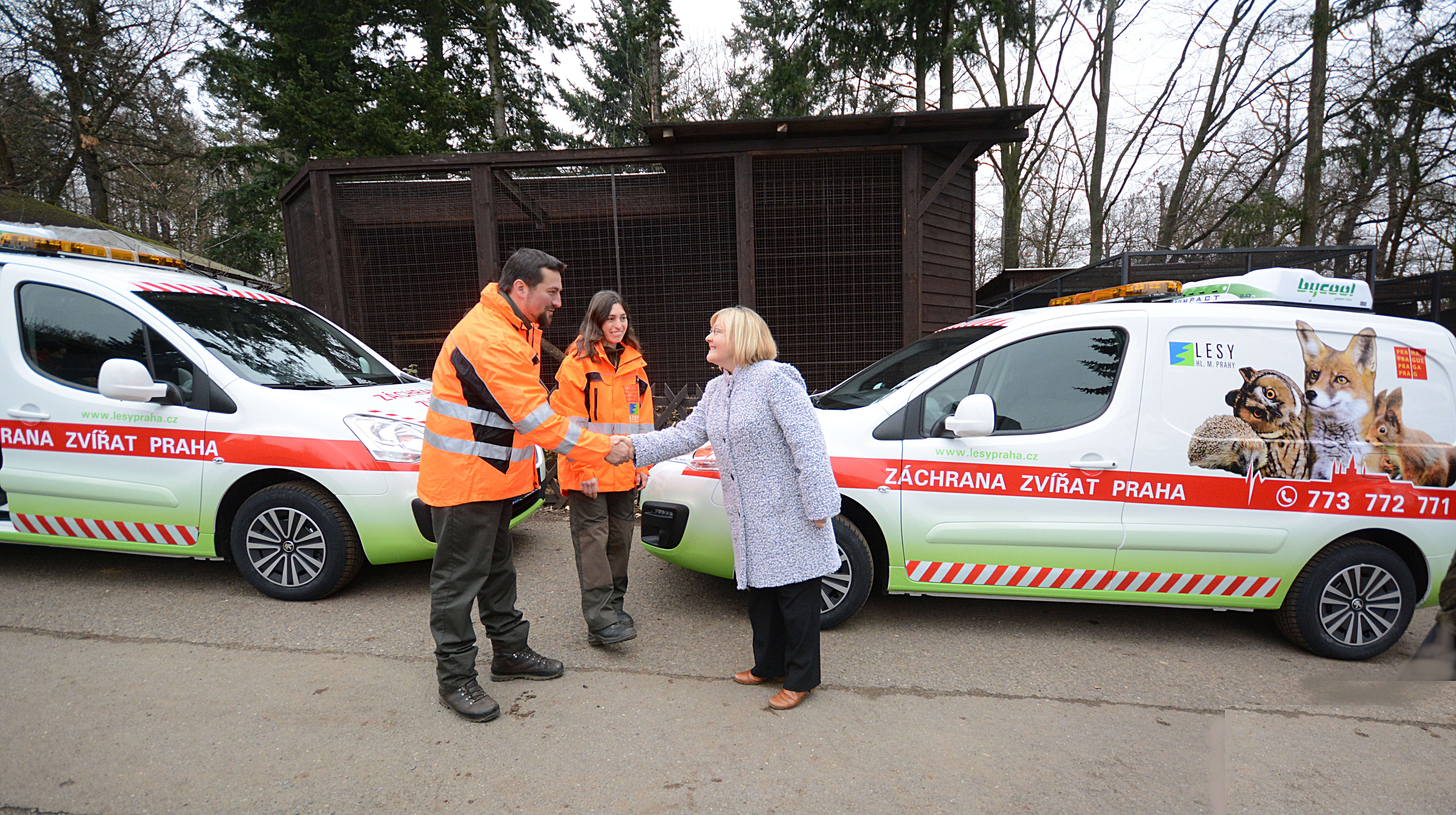 Pražská záchranná stanice získala dva nové odchytové vozy