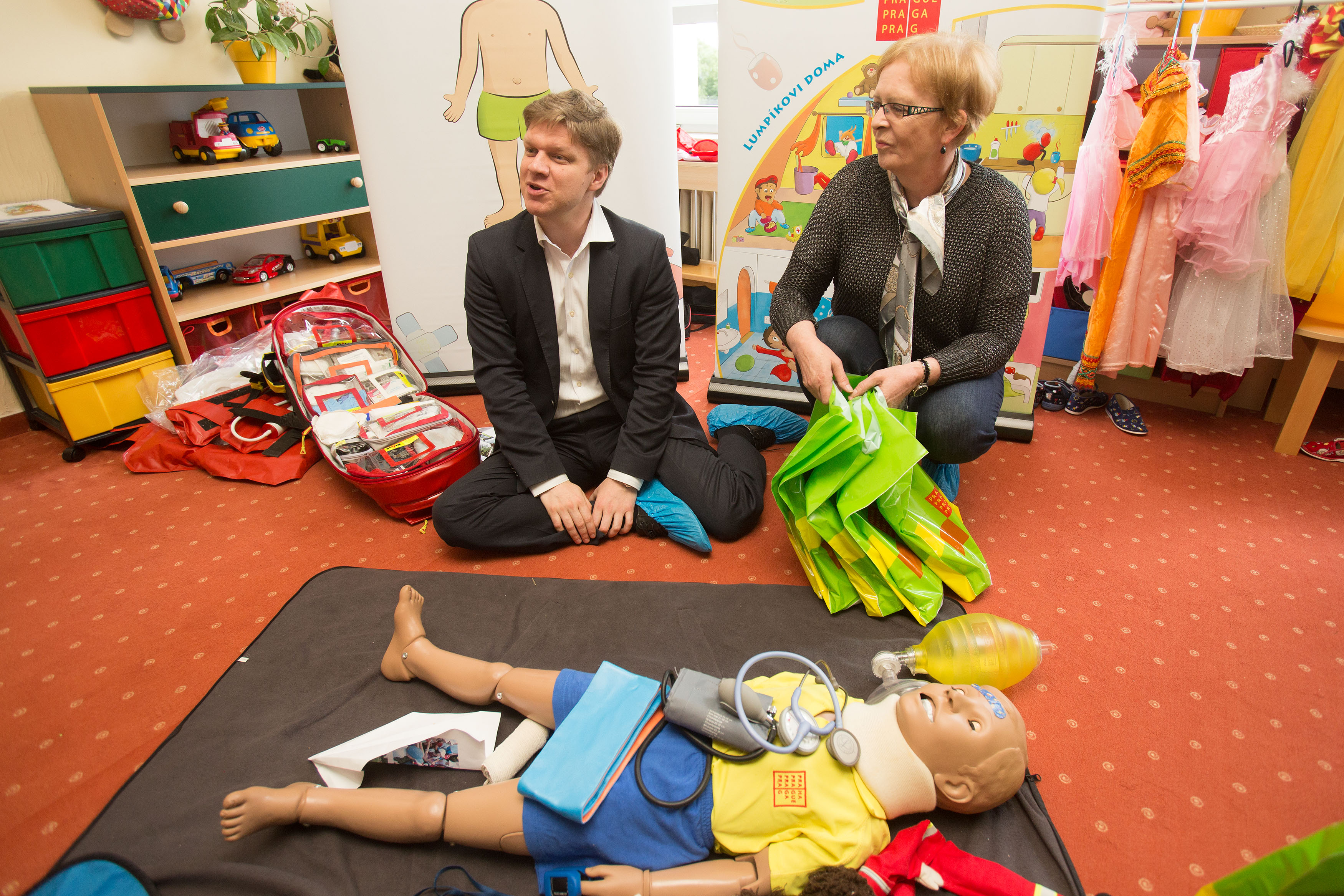 Pražský primátor si vyzkoušel program Bezpečnostní průpravy dětí předškolního roku