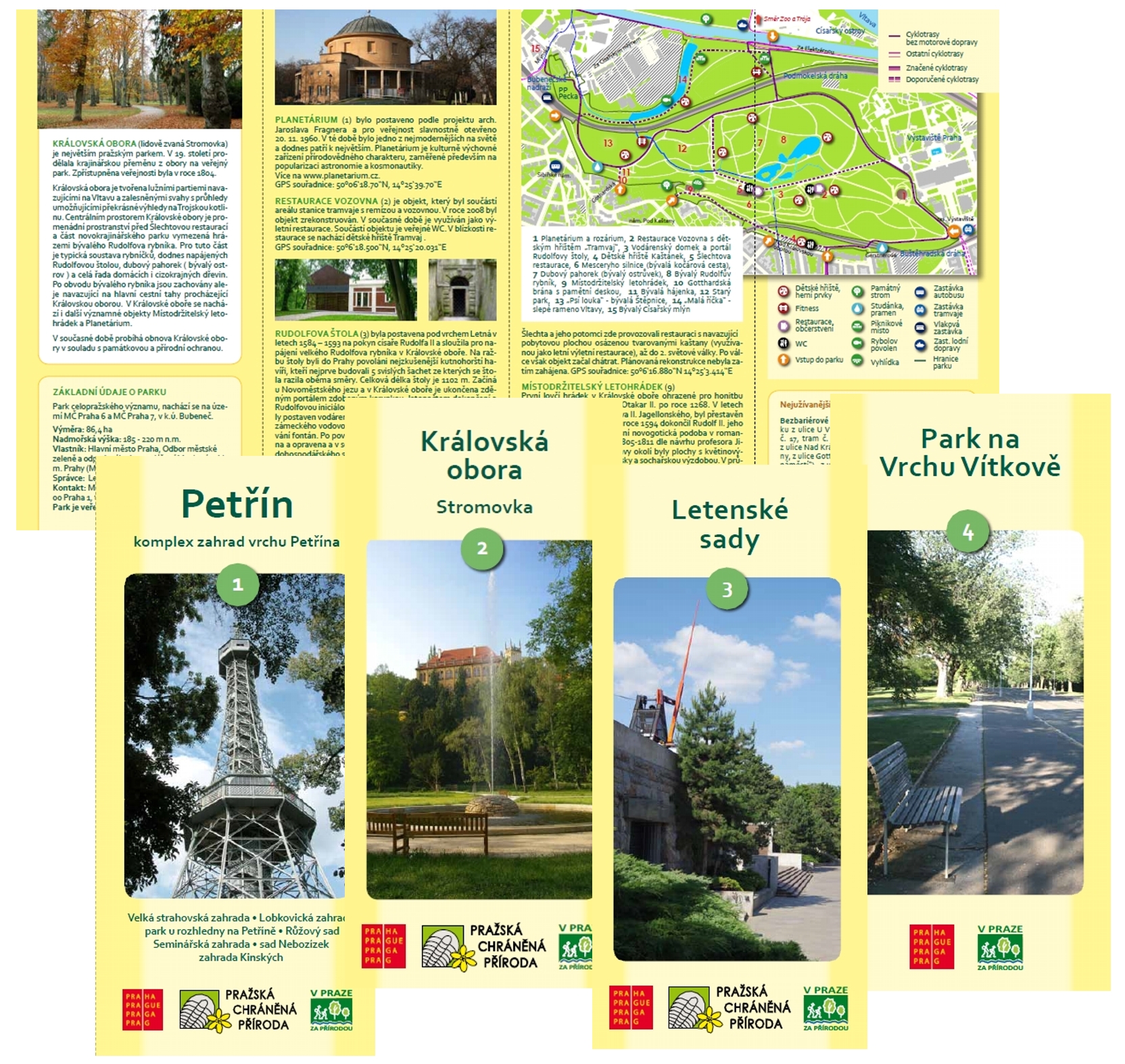Nová sada informačních materiálů pro veřejnost - Pražské parky a zahrady celopražského významu