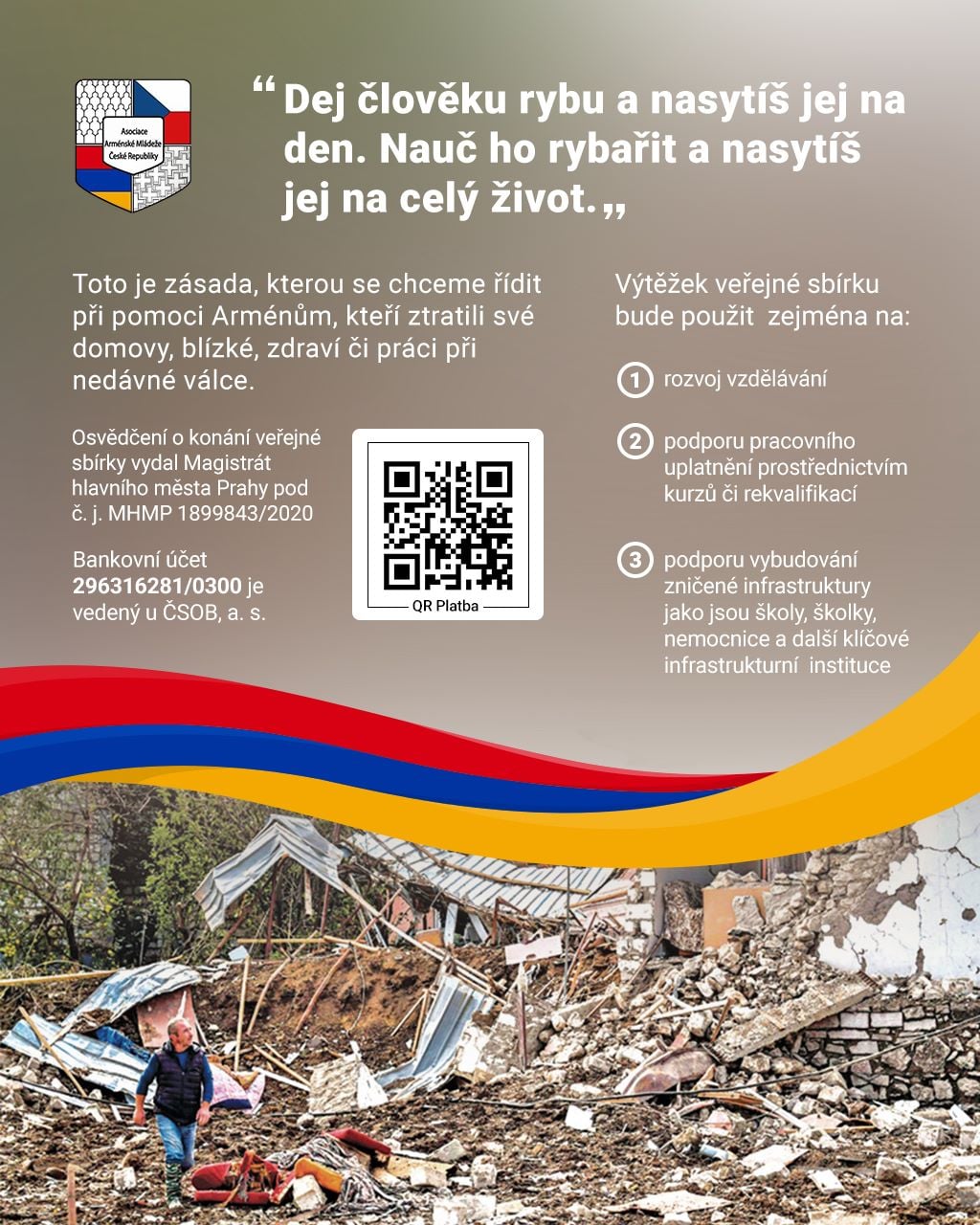 Sbírka - Pomoc Arménii - brožura