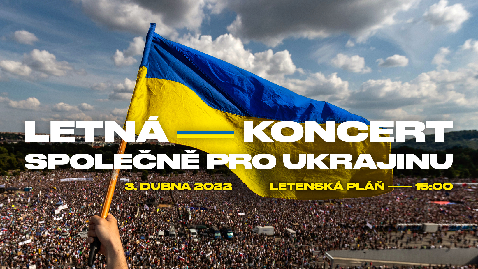 Vizuál koncertu Společně pro Ukrajinu