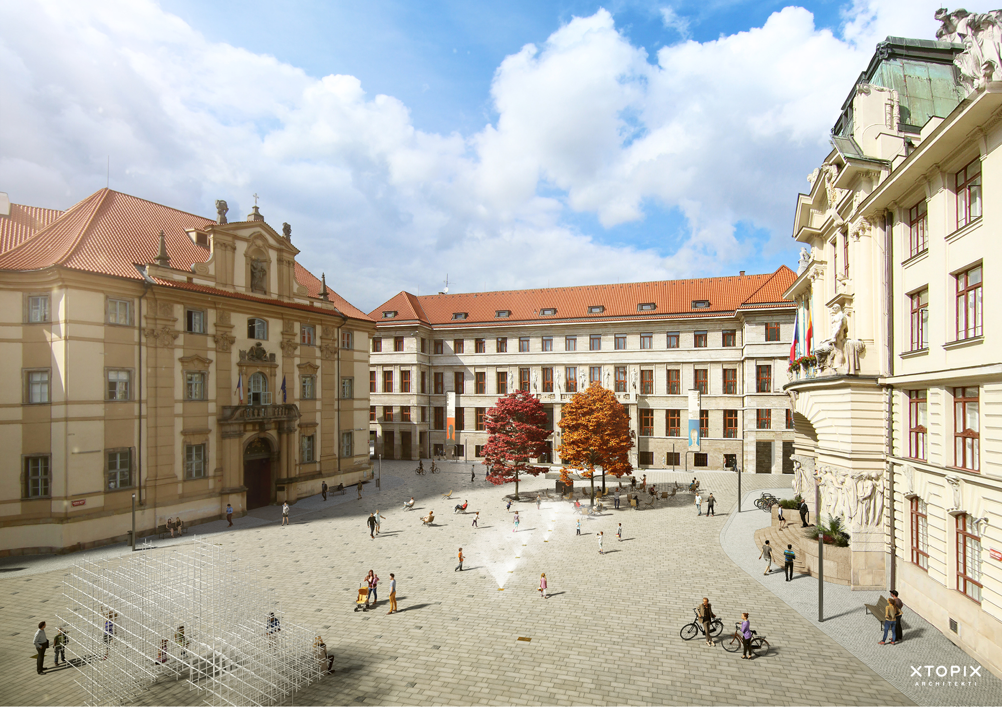 Vizualizace - Mariánské náměstí po rekonstrukci