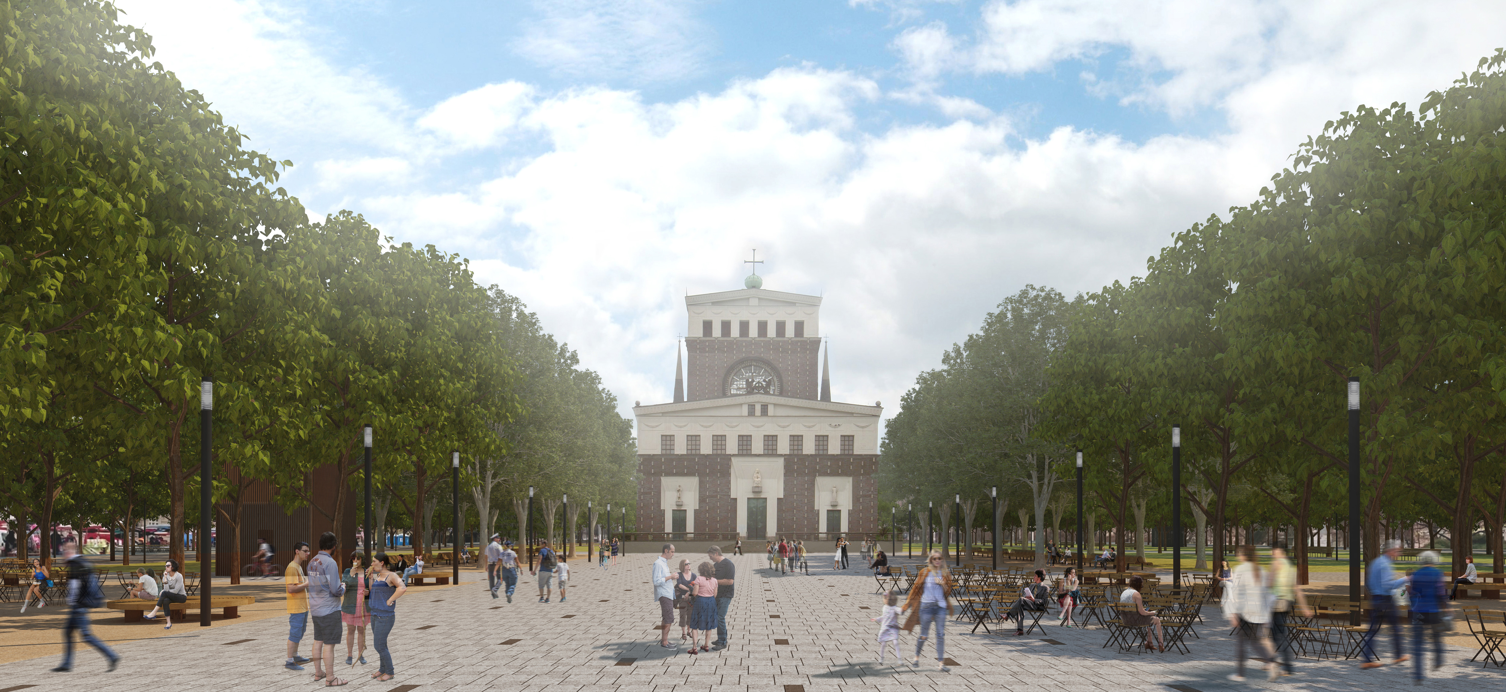Vizualizace proměny náměstí Jiřího z Poděbrad