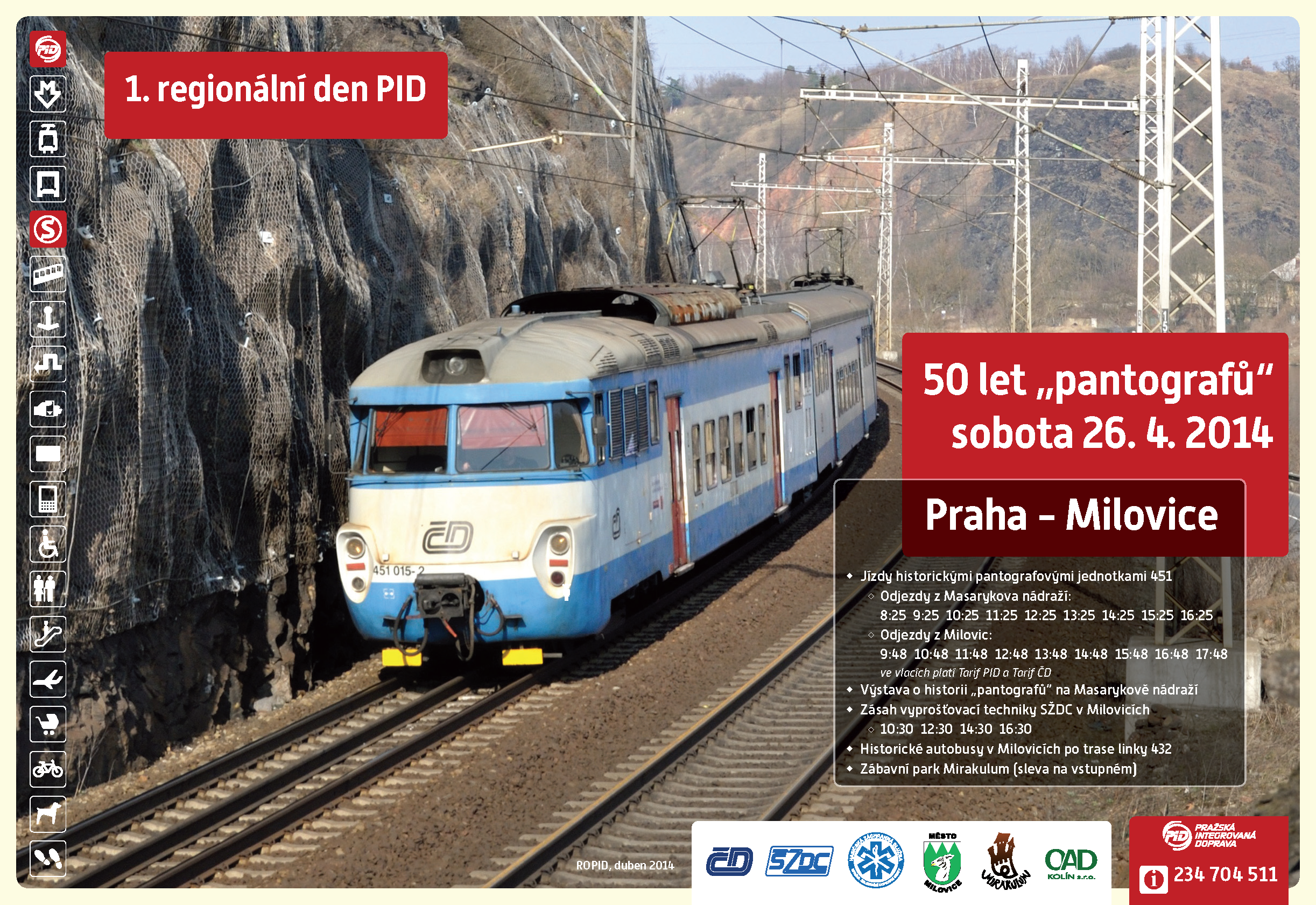50 let „pantografů“ 26. dubna 2014 v Milovicích