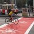 cyklopruhy ve Vršovické ulici - vyhrazený prostor pro cyklisty (V19)