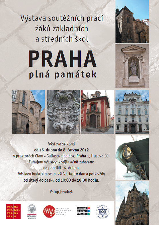 Plakát výstavy Praha plná památek