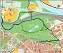 oblast Stromovky v mapě Praha cyklistická-anotační obr