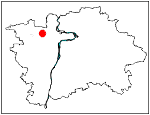 orientační mapka Prahy - studánka Markéta