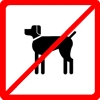 piktogram - Zákaz vstupu psů