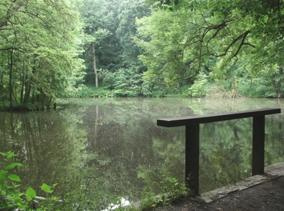 rybníček uprostřed pr vinořský park