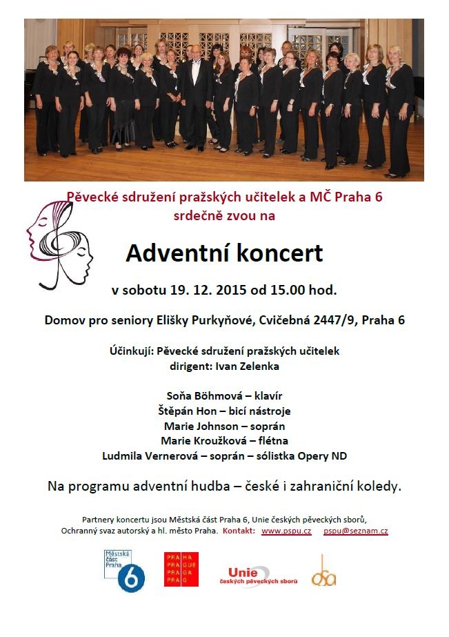 Adventní koncert v Domově pro seniory E. Purkyňové