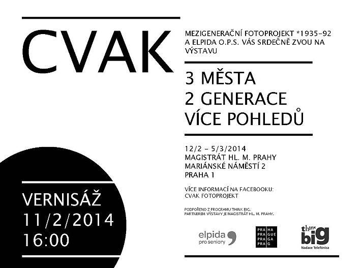 Výstava projektu CVAK! na Magistrátu hlavního města Prahy