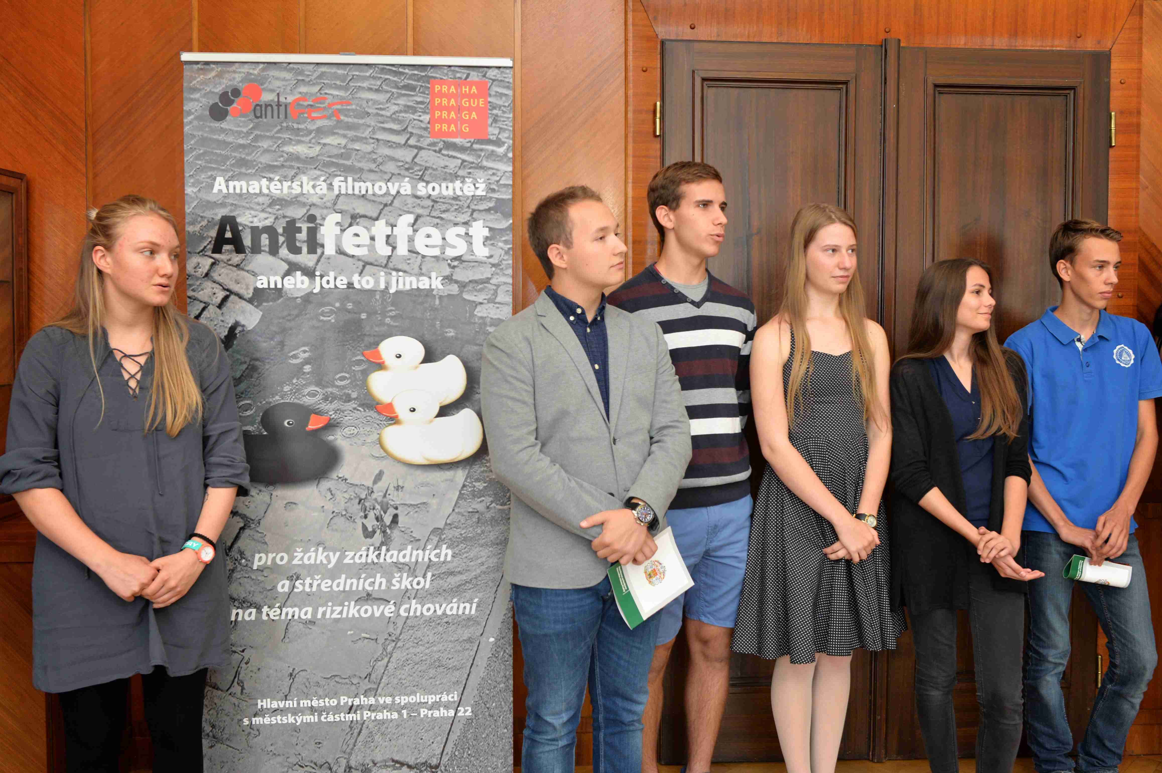 Realizace celopražské amatérské filmové soutěže Antifetfest