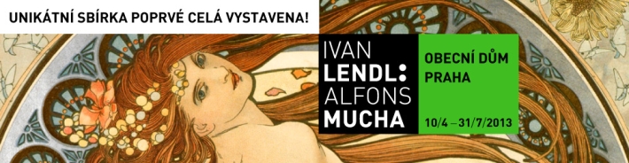 Nejkompletnější kolekce plakátů Alfonse Muchy ze soukromé sbírky Ivana Lendla je k vidění v Obecním domě od 10. 4. do 31. 7. 2013.