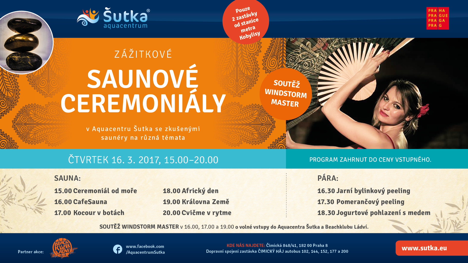 Jarní saunové ceremoniály v Aquacentru Šutku