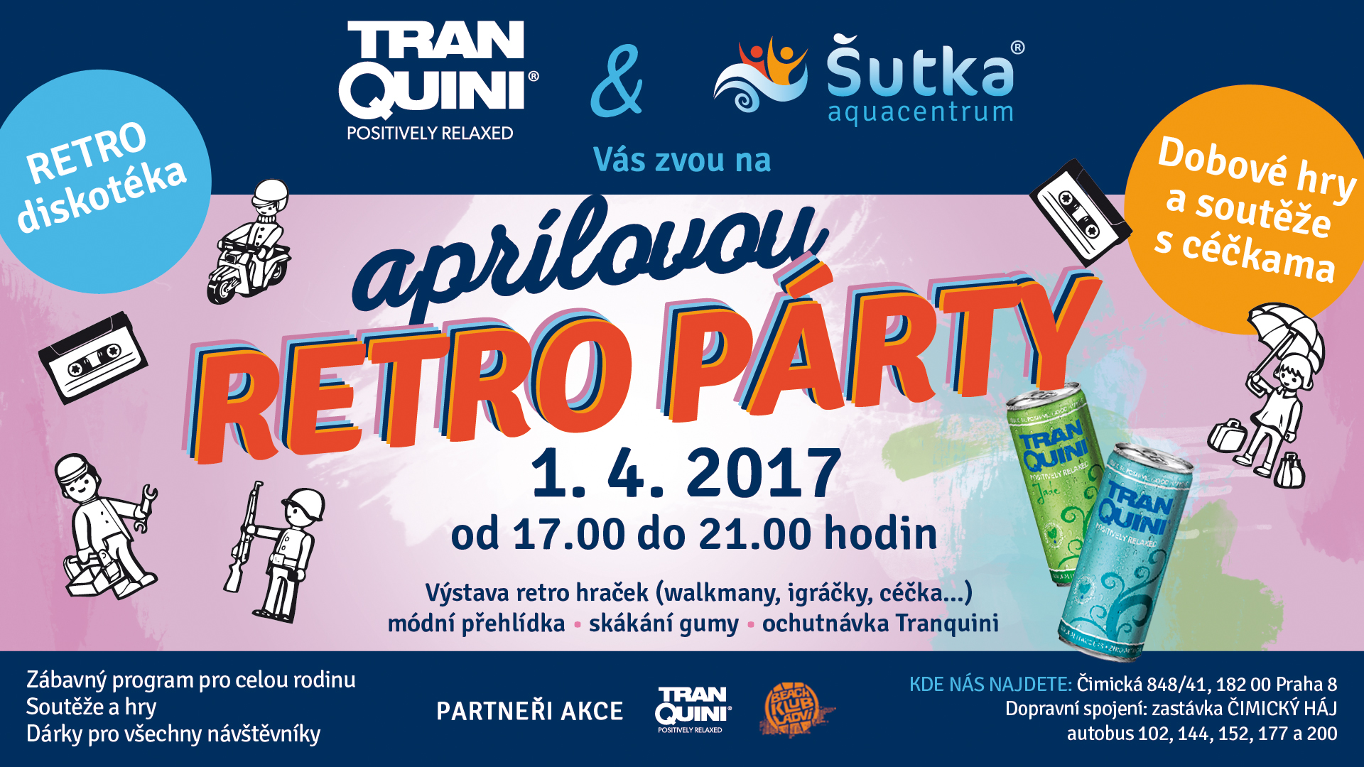 Aprílová retro párty v Aquacentru Šutka