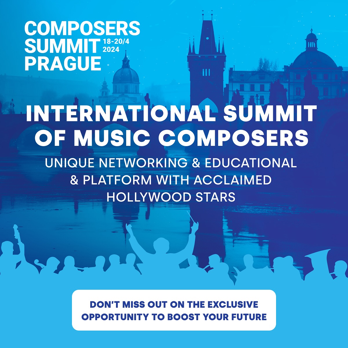 Vizuál akce Composers Summit Prague 2024