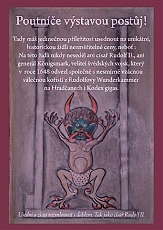 Ukázka panelů z výstavy Tajemství Ďáblovy bible