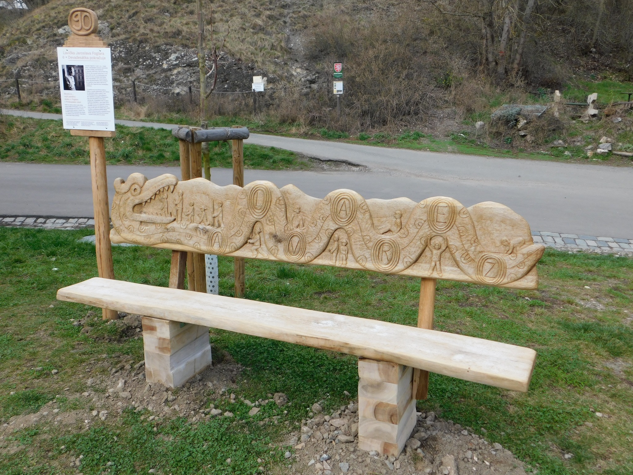 Foglarova lavička v Prokopském údolí