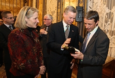 Primátor hl. m. Prahy Pavel Bém při setkání s velvyslancem Spojených států amerických Richardem Graberem