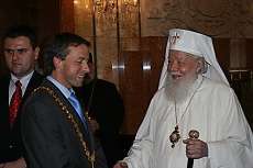 Patriarcha rumunské pravoslavné církve se setkal s pražským primátorem Pavlem Bémem