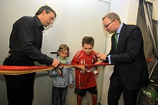 Včera byla slavnostně otevřena nová část sportovní víceúčelové haly Na Kotlářce.