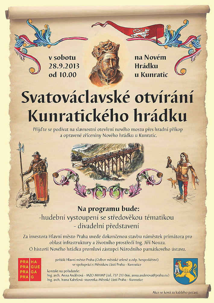 Svatováclavské otvárání Kunratického hrádku