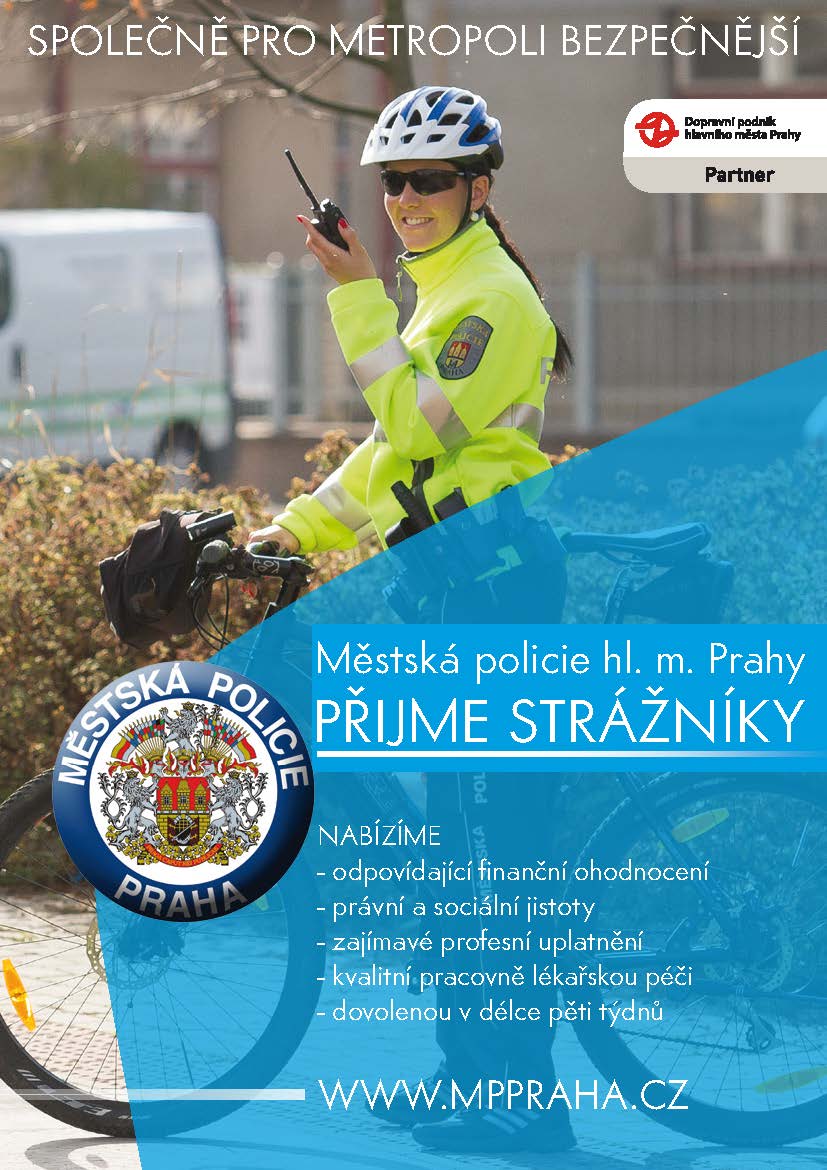 Městská policie hl. m. Prahy přijme strážníky
