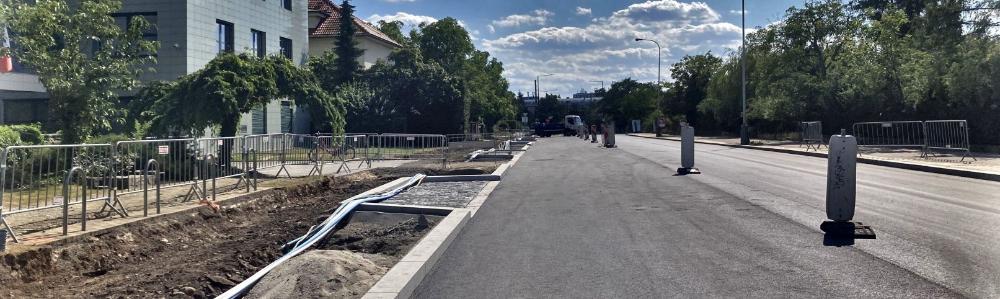 Pokračující rekonstrukce Peroutkovy ulice