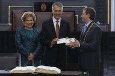 15.4.2010- Portugalský prezident převzal od pražského primátora sbolický klíč od bran Prahy